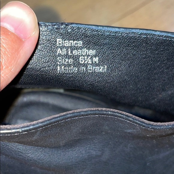 BCBG wedge leather booties. Made in Brazil - Picture 5 of 9